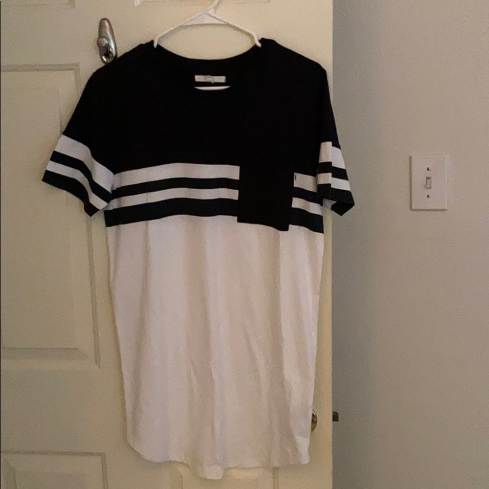 Black and White Stripe Vans T-Shirt